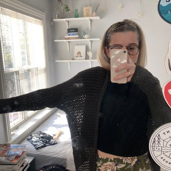 AE Don't Ask Why Knit Cardigan (Olive) - Picture 8 of 9